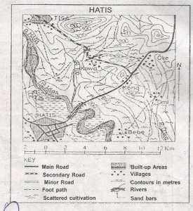 the Oke-Hatis Road pass the floodable plain of river Haba b y means of